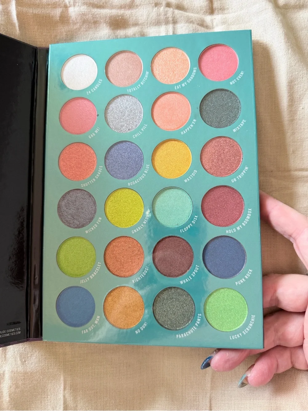 Rude Cosmetics Desperate Dreamer 24-Color Eyeshadow Palette 80s Pop Edition NIB